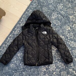 The North Face Black Hooded Quilted Jacket